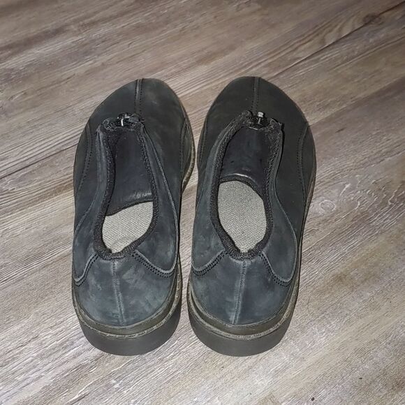 Easy Spirit black suede  slip on  zipper top clogs  Sz 7.5N - Picture 7 of 11